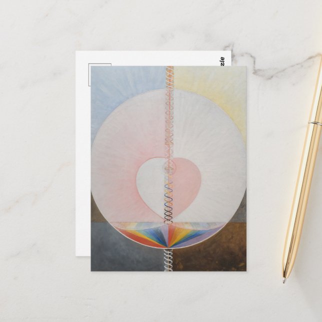 Postal Hilma Af Klint, La paloma nº25, Arte abstracto (Anverso/Reverso In Situ)