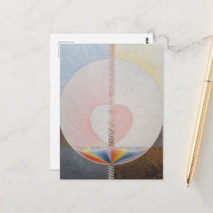 Postal Hilma Af Klint, La paloma nº25, Arte abstracto