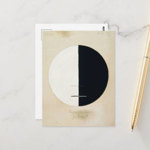 Postal Hilma Af Klint, punto de vista de Buda, arte abstr
