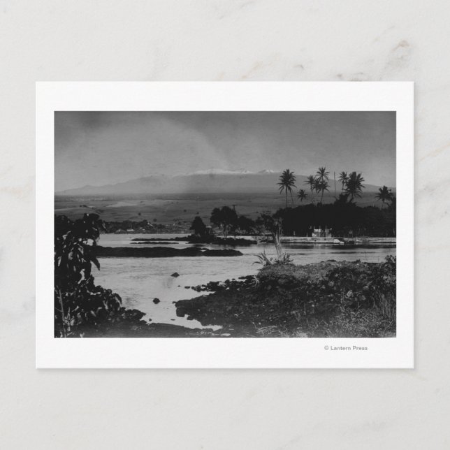 Postal Hilo, Hawaii - vista de la fotografía de la ciudad (Anverso)
