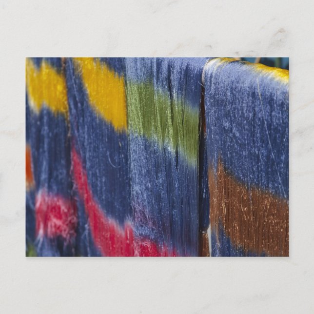 Postal hilos de seda coloridos, Mandalay, Myanmar (Anverso)