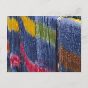 Postal hilos de seda coloridos, Mandalay, Myanmar