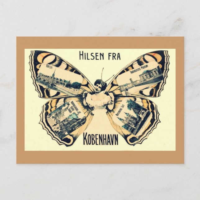 Postal Hilsen Fra Kobenhavn - Saludos desde Copenhague (Anverso)