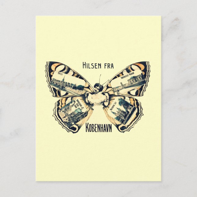 Postal Hilsen Fra Kobenhavn - Saludos desde Copenhague (Anverso)