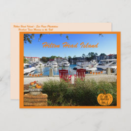 Postal Hilton Head Island Harbour Town Marina Hello Fall
