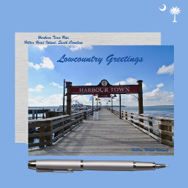 Postal Hilton Head Island Harbour Town Pier Sea Pines