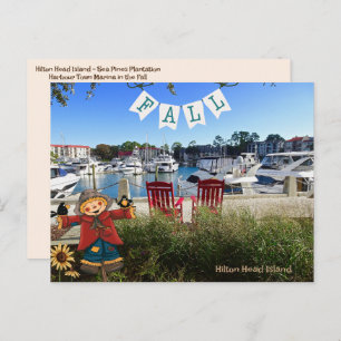 Postal Hilton Head Island Sea Pines Marina Fall Scarecrow