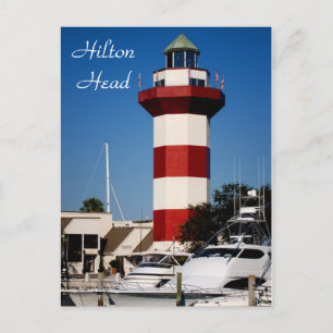 Postal Hilton Head, SC Harbour Town Lighthouse Postcard