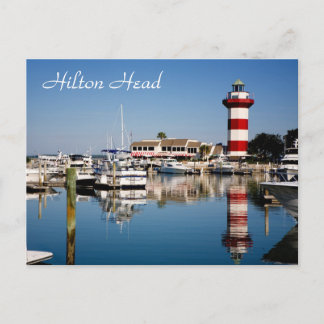 Postal Hilton Head, SC Harbour Town Lighthouse Postcard