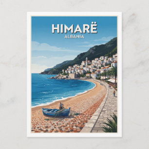 Postal Himarë Ciudad Antigua y Bahía de Spile Albania
