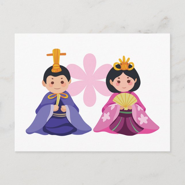Postal Hina Matsuri Dolls (Anverso)