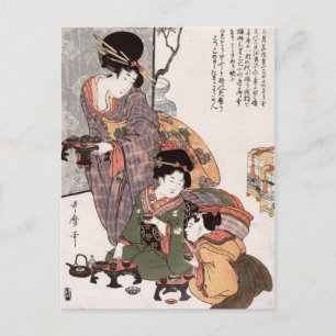 Postal Hinamatsuri (Festival del Chica) Kitagawa Utamaro