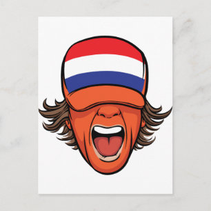Postal Hincha deportiva de los Países Bajos