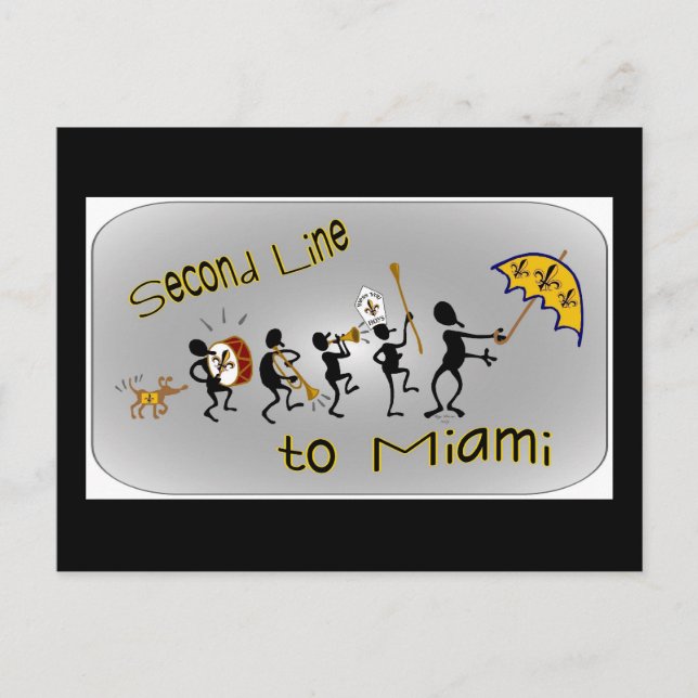 Postal Hinchas de la segunda LIne (Anverso)