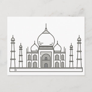 Postal Hinchas del mundo del Taj Mahal