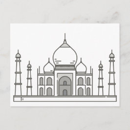 Postal Hinchas del mundo del Taj Mahal