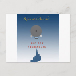 Postal Hindenburg Zeppelin