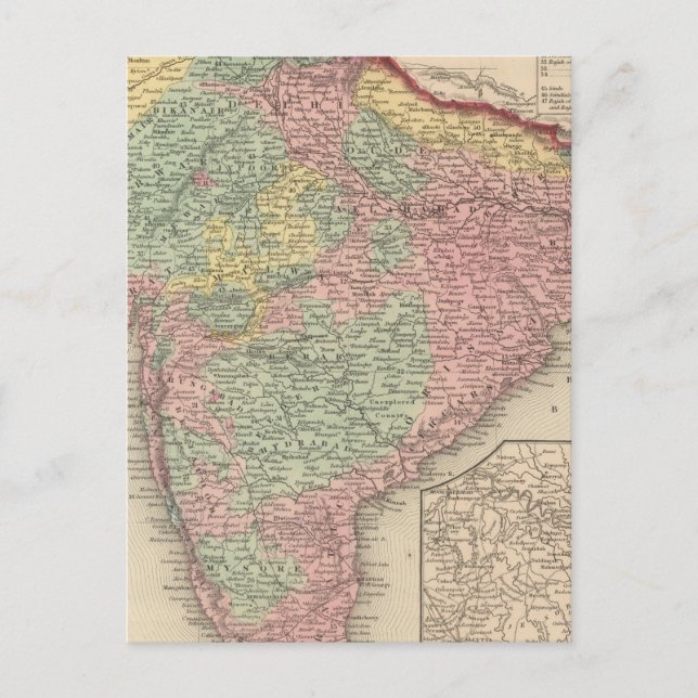 Postal Hindoostan 2 (Anverso)