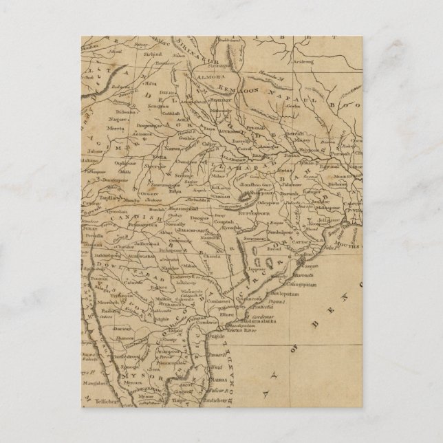 Postal Hindoostan 6 (Anverso)