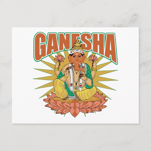 Postal Hindu Ganesha (Anverso)