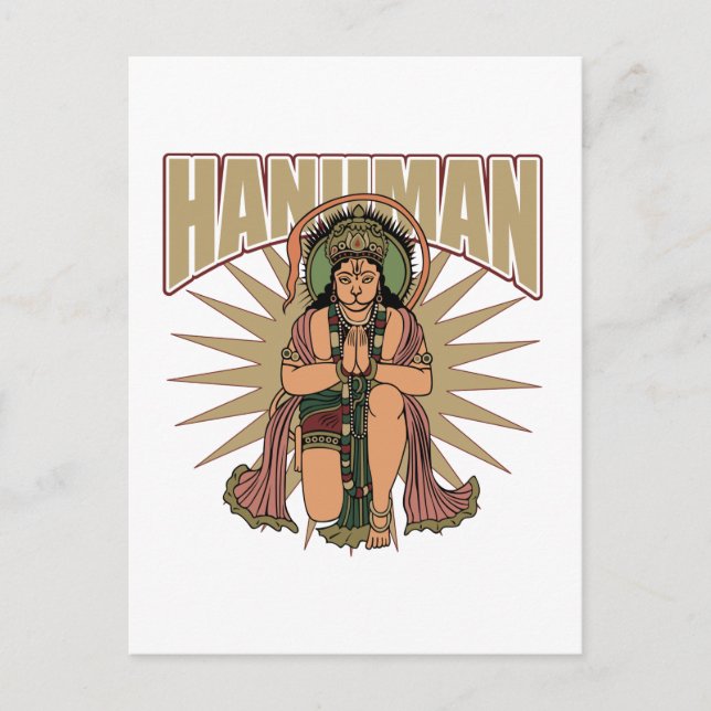 Postal Hindu Hanuman (Anverso)