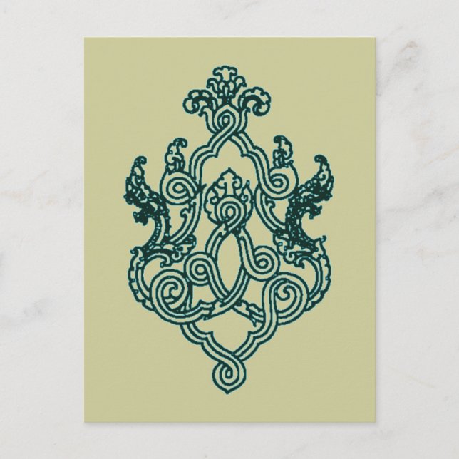 POSTAL HINDU, UN BIDISTA DE DISEÑO DE TATTOO DEL TRIBAL A (Anverso)