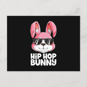 Postal Hip Hop Bunny Easter Boys Chicas Niños Conejo Homb