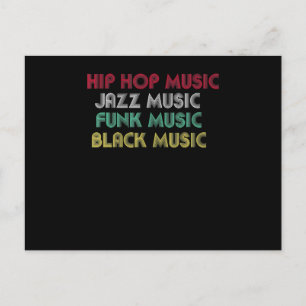 Postal Hip Hop Jazz Funk Black Music - Música musical cre