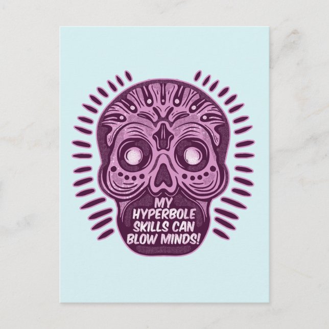 Postal Hipérbole Divertido IDIOMA INGLÉS (Anverso)