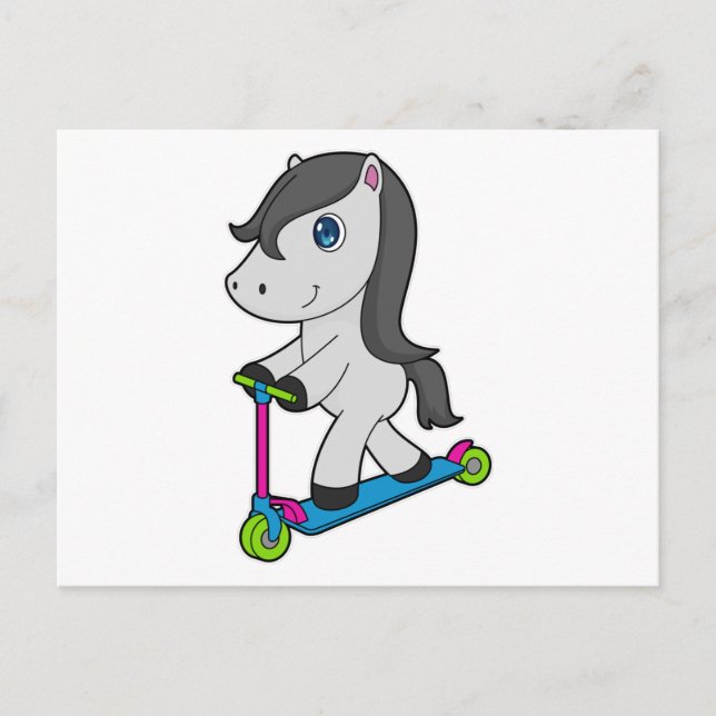 Postal Hípica Scooter (Anverso)