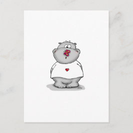 Postal Hipo con mariposa en la nariz