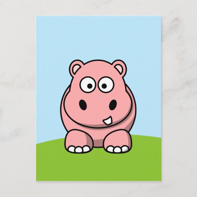 Postal Hipo rosado (Anverso)