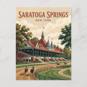 Postal Hipódromo de Saratoga Región Capital de Nueva York