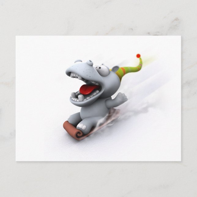 Postal Hipopótamo (Anverso)