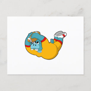 Postal Hipopótamo en deportes de fútbol