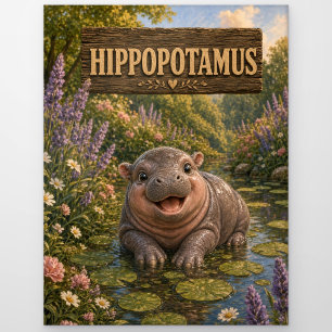 Postal Hipopótamo Libro Infantil de Cuentos Animal de Gua
