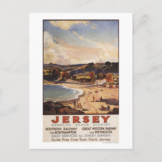 Postal Hipótesis de la playa del Ferrocarril del Sur/Gran (Anverso)