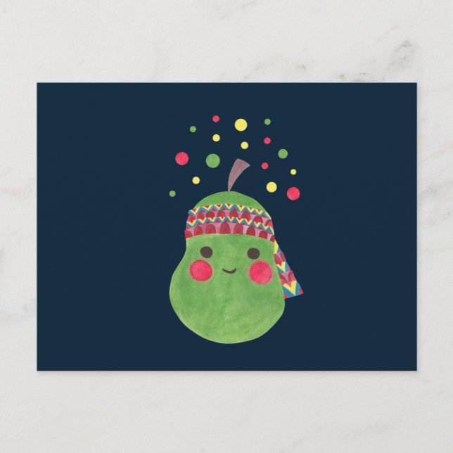 Postal Hippie Pear (Anverso)