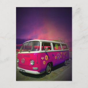 Postal HIPPIE VAN Postcard