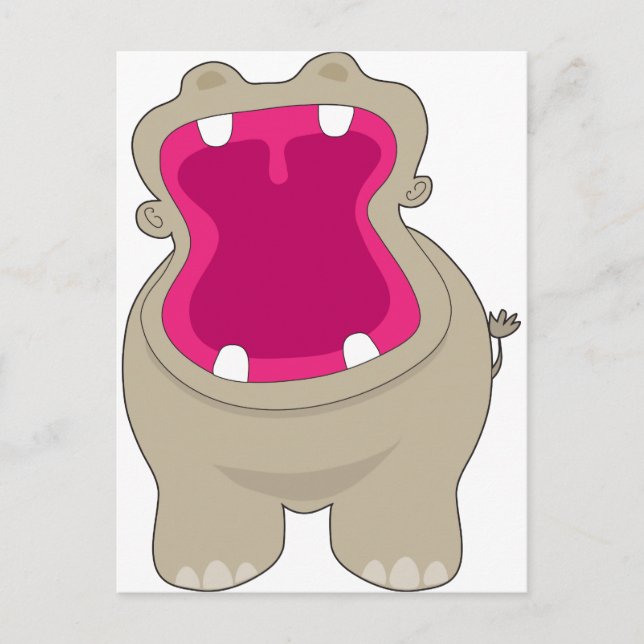 Postal Hippo Big Mouth (Anverso)