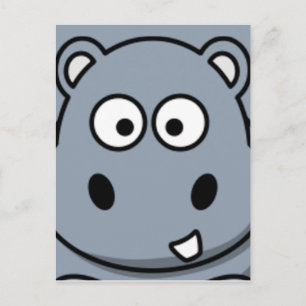 Postal Hippo Face