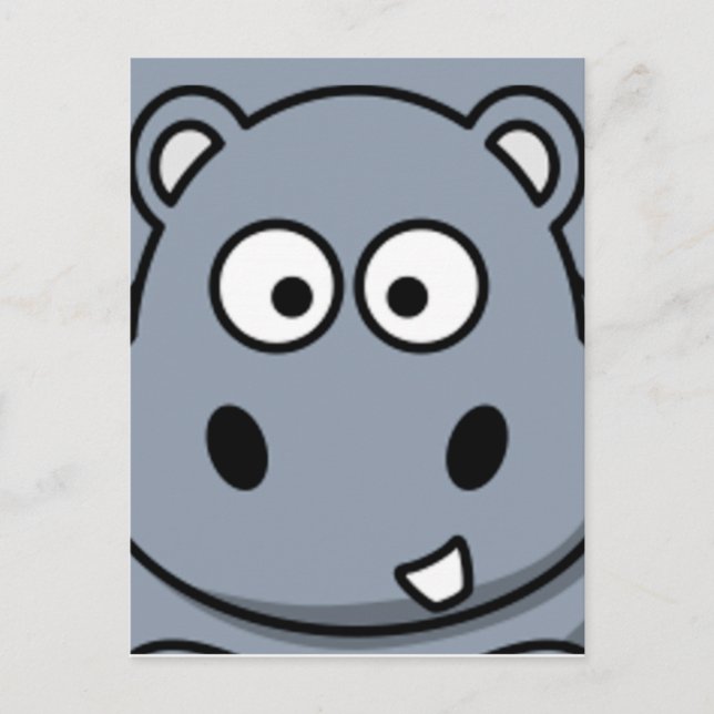 Postal Hippo Face (Anverso)