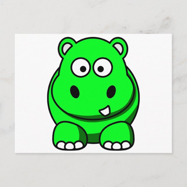 Postal Hippo Green (Anverso)