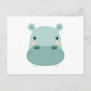Postal Hippo Head