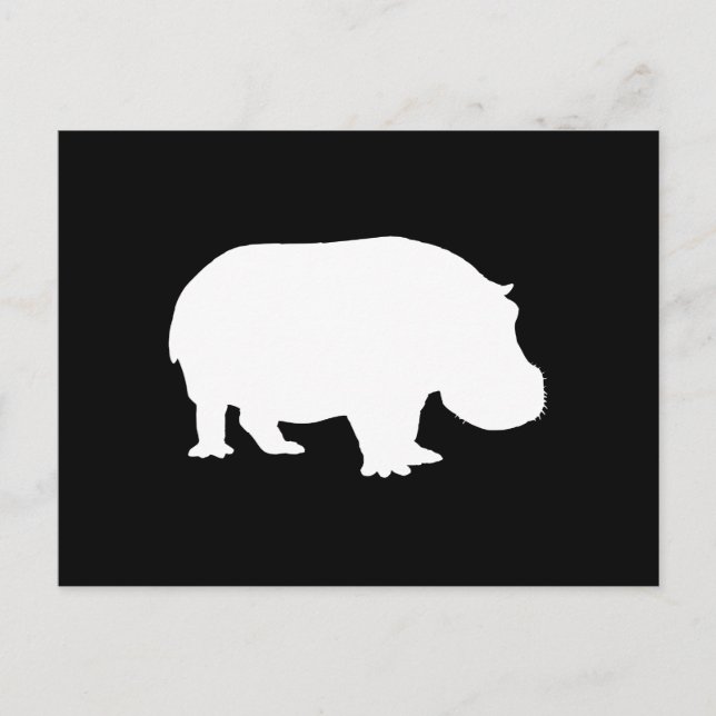 Postal Hippo Silhouette (Anverso)