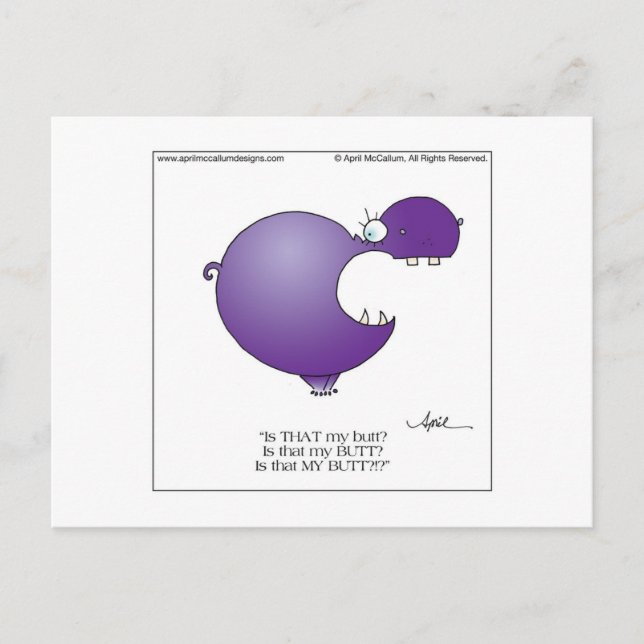 Postal HIPPOBOTOMUS de April McCallum (Anverso)