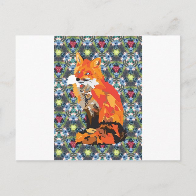 Postal Hippy Fox (Anverso)