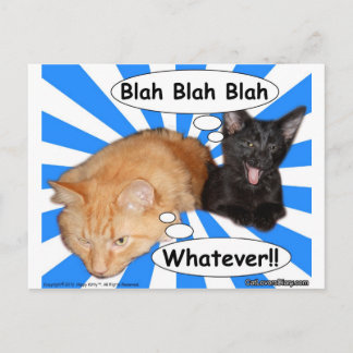 Postal Hippy Kitty Blah Blah Blah Blah, ¡¡Lo que sea!!