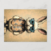 Hipster Bunny absorbe videos de época con retro Su
