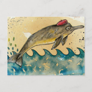 Postal Hipster Dolphin